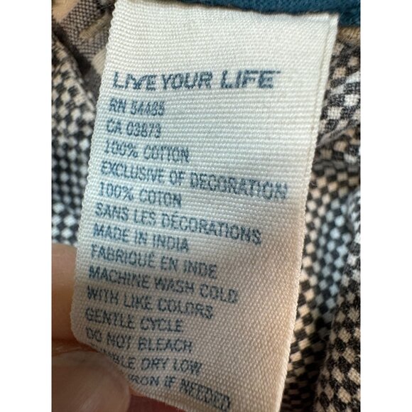 American Eagle Outfitters Mens Plaid Shorts Size 32 Black Gray Flat Front Casual - Picture 9 of 13